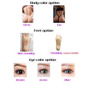 Odorless Lifelike Silicone Adult Lady Doll Real Touch Feeling Breast Vaginal Anal Masturbate Sex Doll with Eyebrow implanted by AUTOMATIC WOMAN